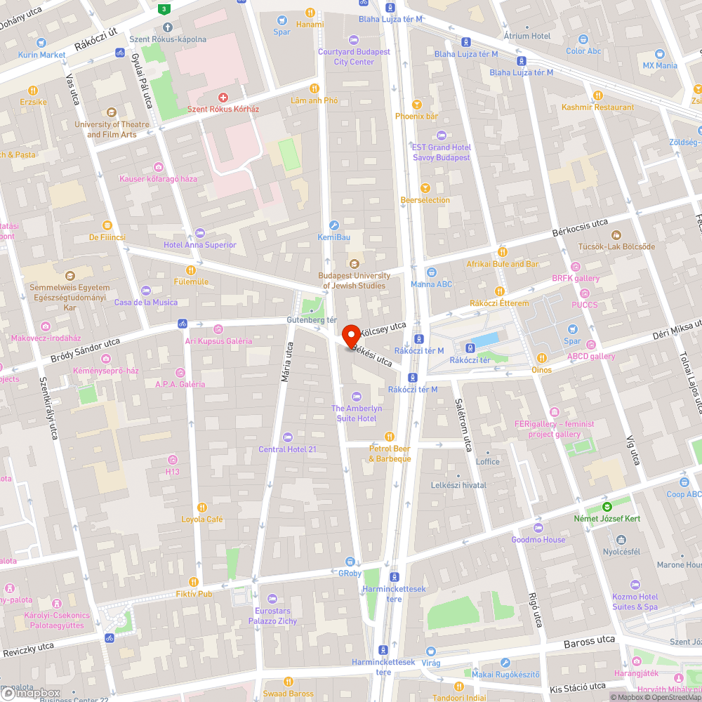 Parkolás bejelentés helye