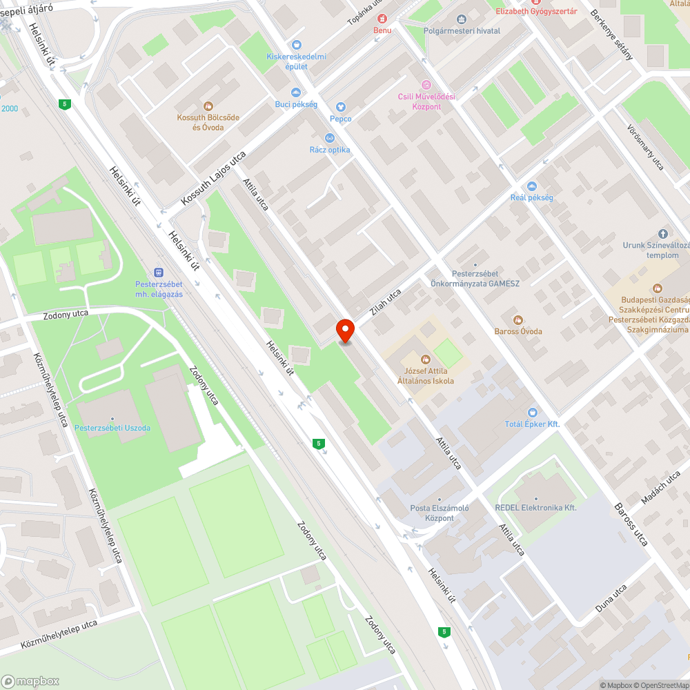 A fedlap mellett beszakadt az út bejelentés helye