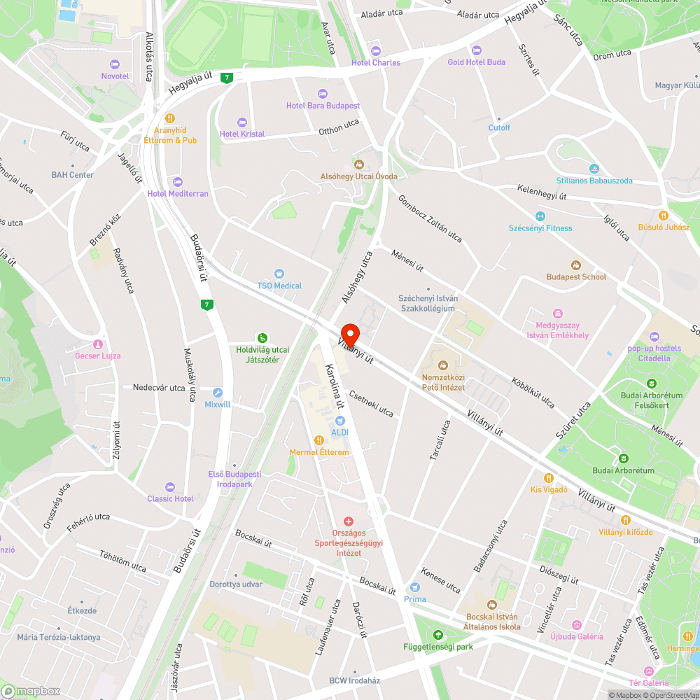 Túlméretezett Bubi-állomás miatt megszakadó kerékpársáv bejelentés helye