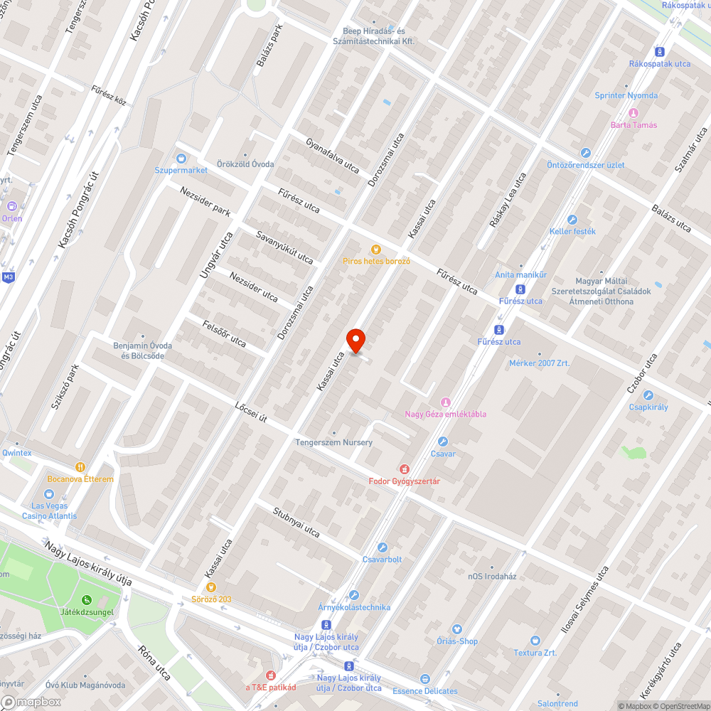 Elhagyott jármű bejelentése Zugló Kassai utca bejelentés helye