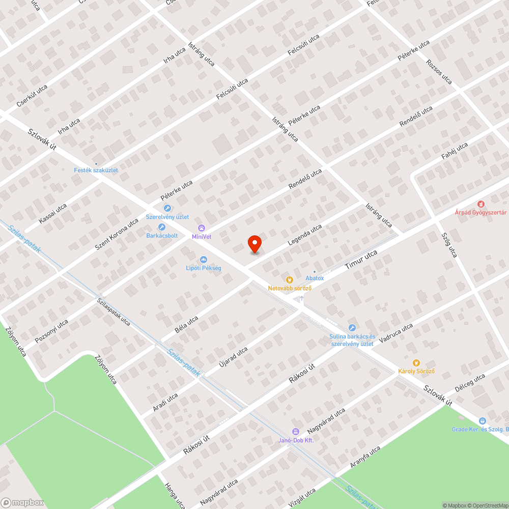 Veszélyes gödör bejelentés helye