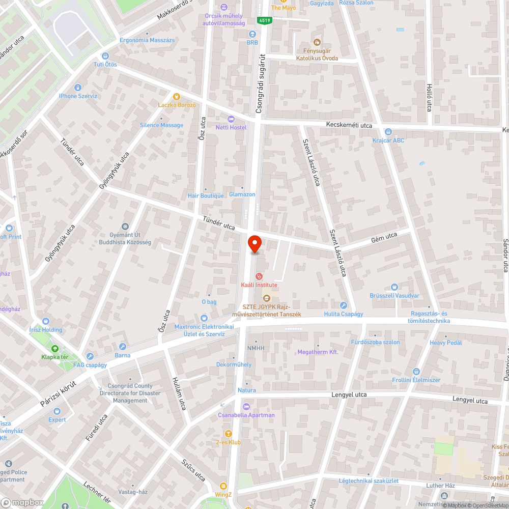 Kiálló és hibás fedlap - Csongrádi sgt. 21. bejelentés helye