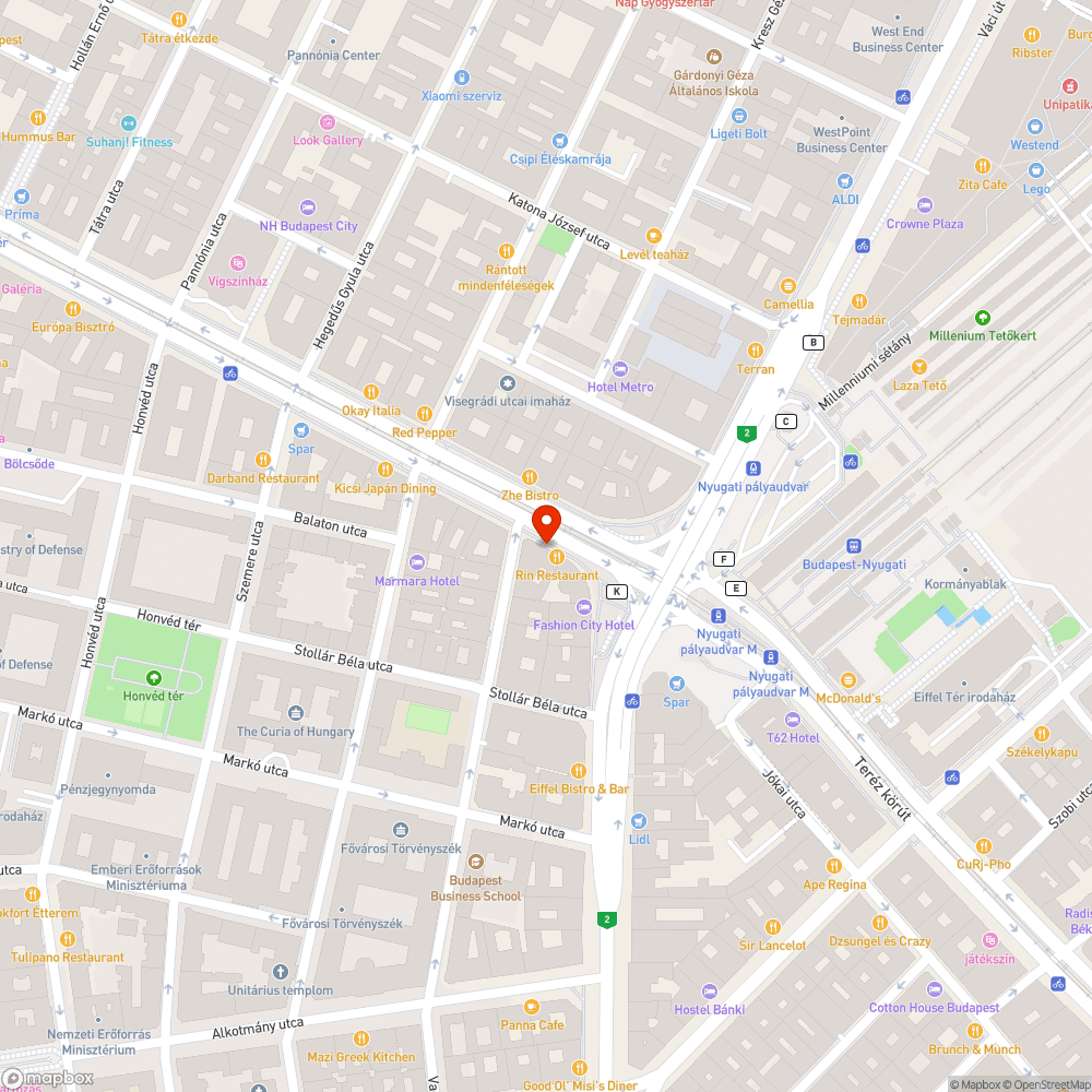 Hiányzó fák bejelentés helye