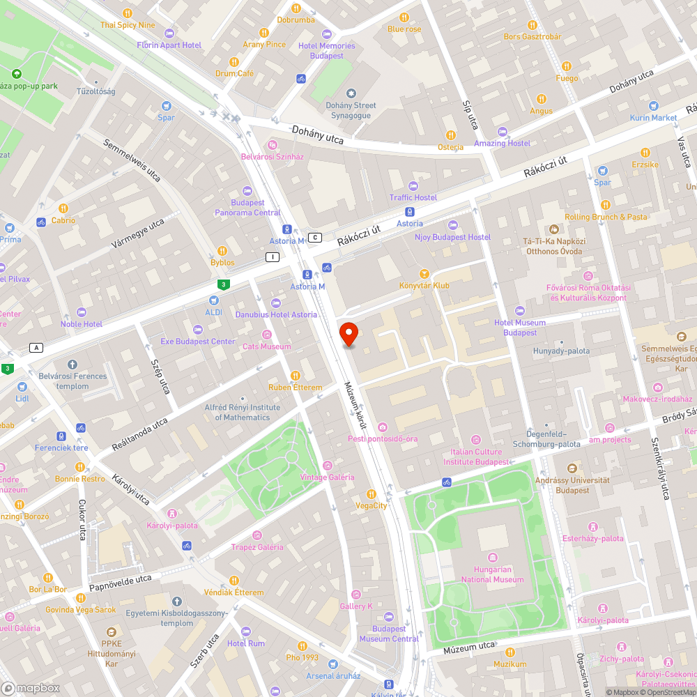 Hiányzó fák bejelentés helye