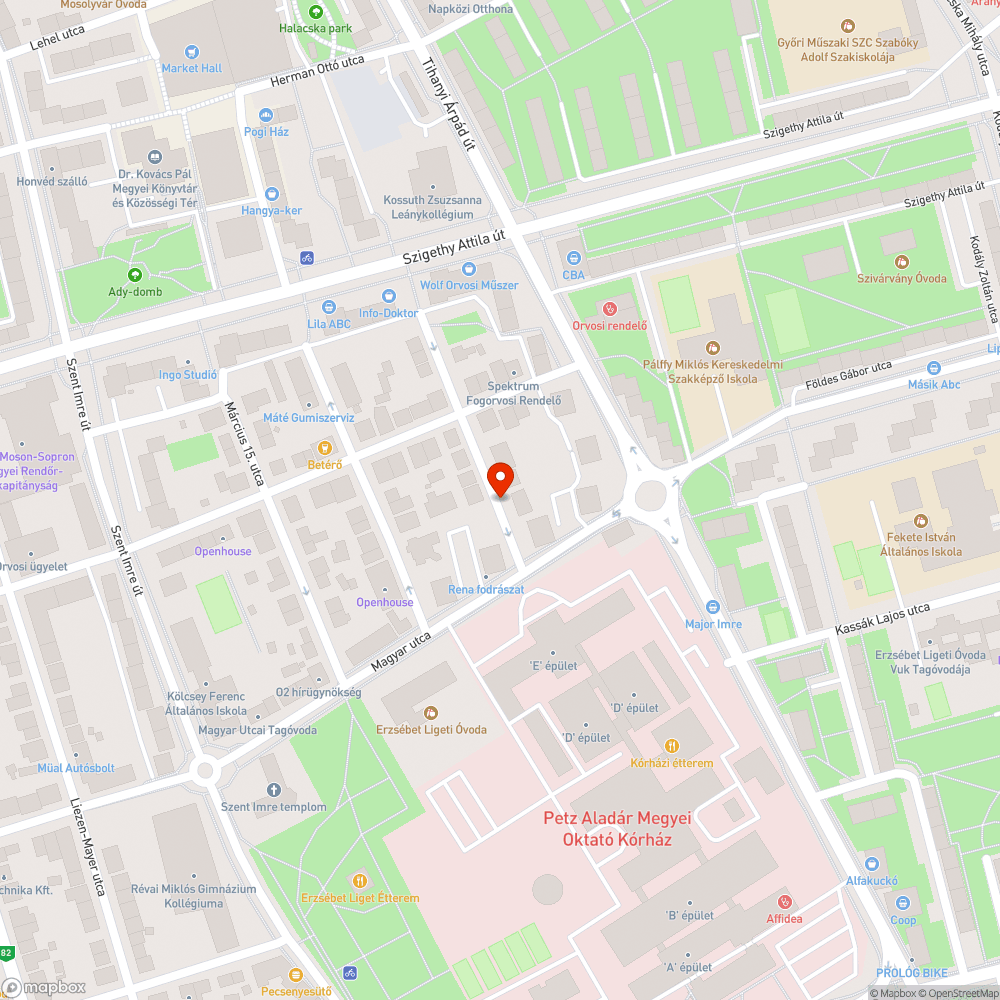 Elhagyott autó bejelentés helye