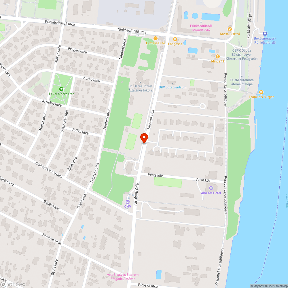 Kátyú bejelentés helye