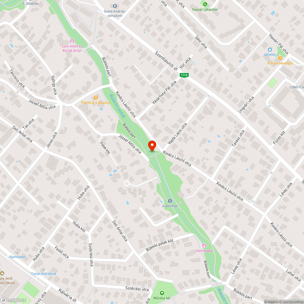 A Bükkös patak jobb partján, a Vajda Lajos utcai hídnál illegálisan lerakott szemét van bejelentés helye