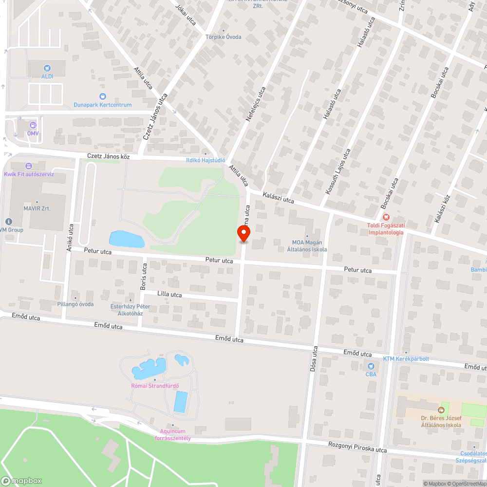 Mozdulatlan jármű bejelentés helye