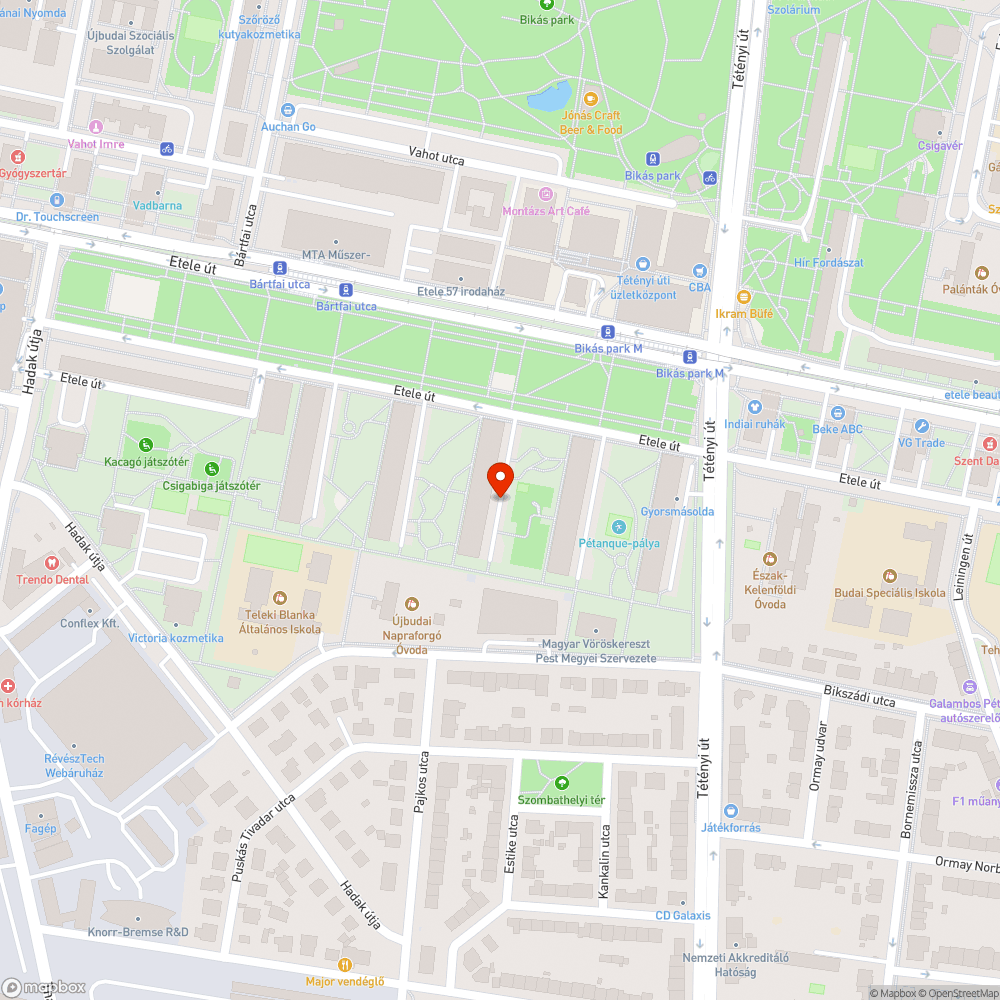 Elhagyott BMW bejelentés helye