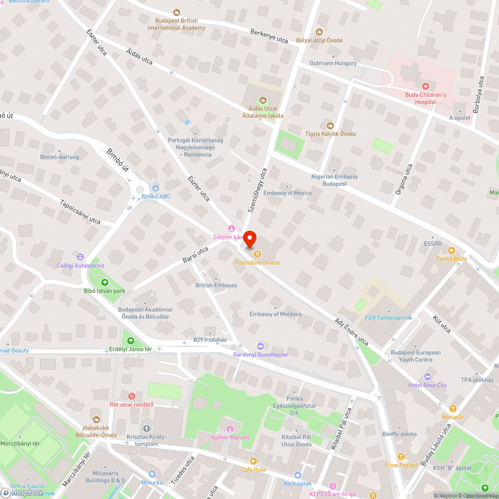 Megsüllyedt úttest és fekvőrendőr bejelentés helye