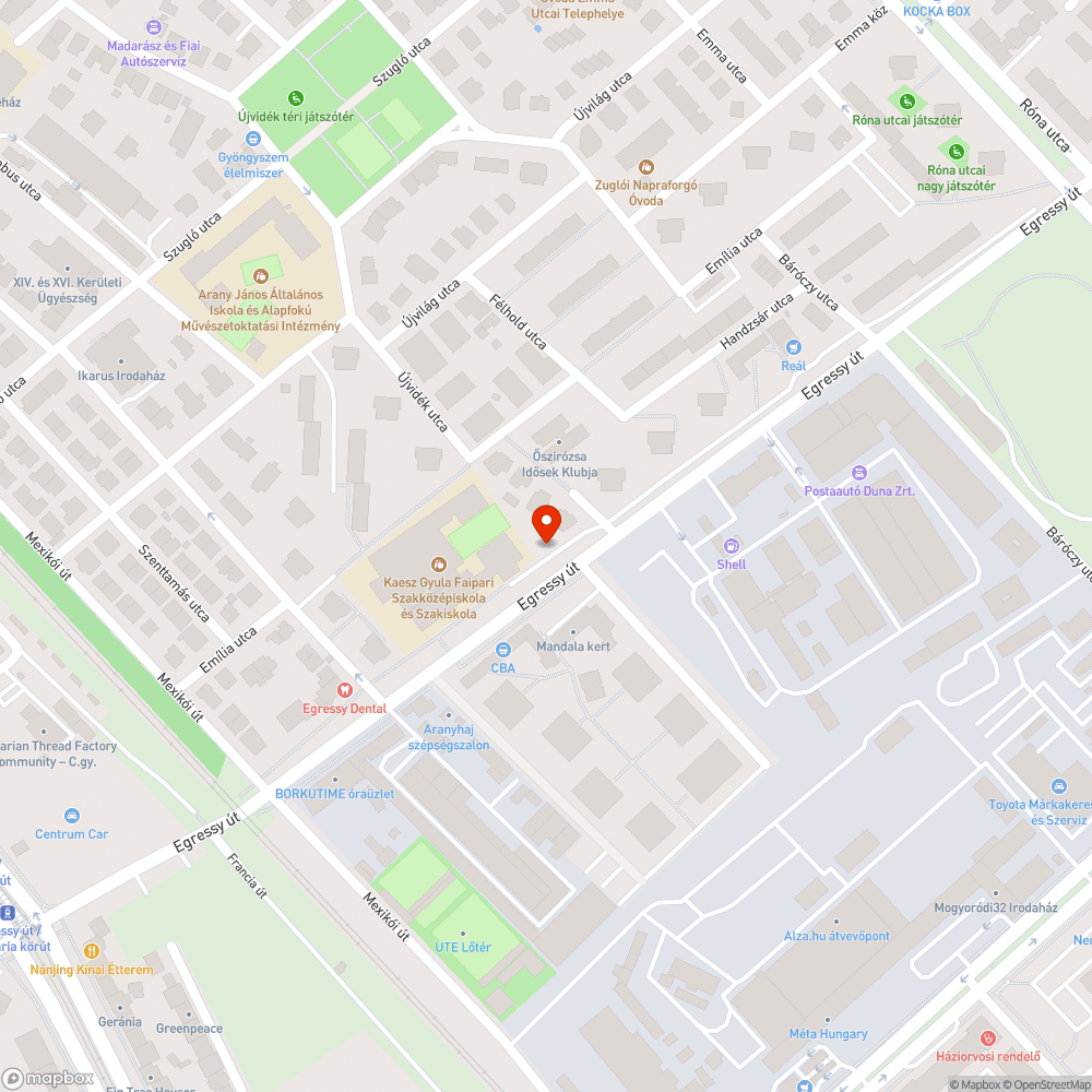 Bukkanó a járdán bejelentés helye