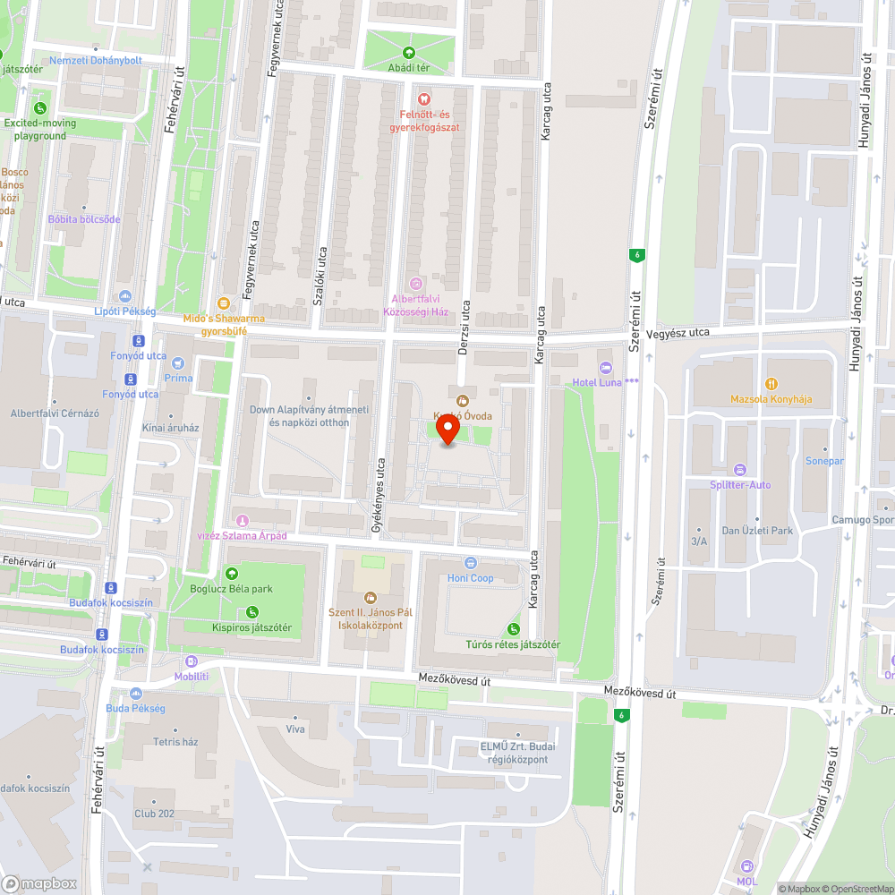 Elromlott ivókút bejelentés helye