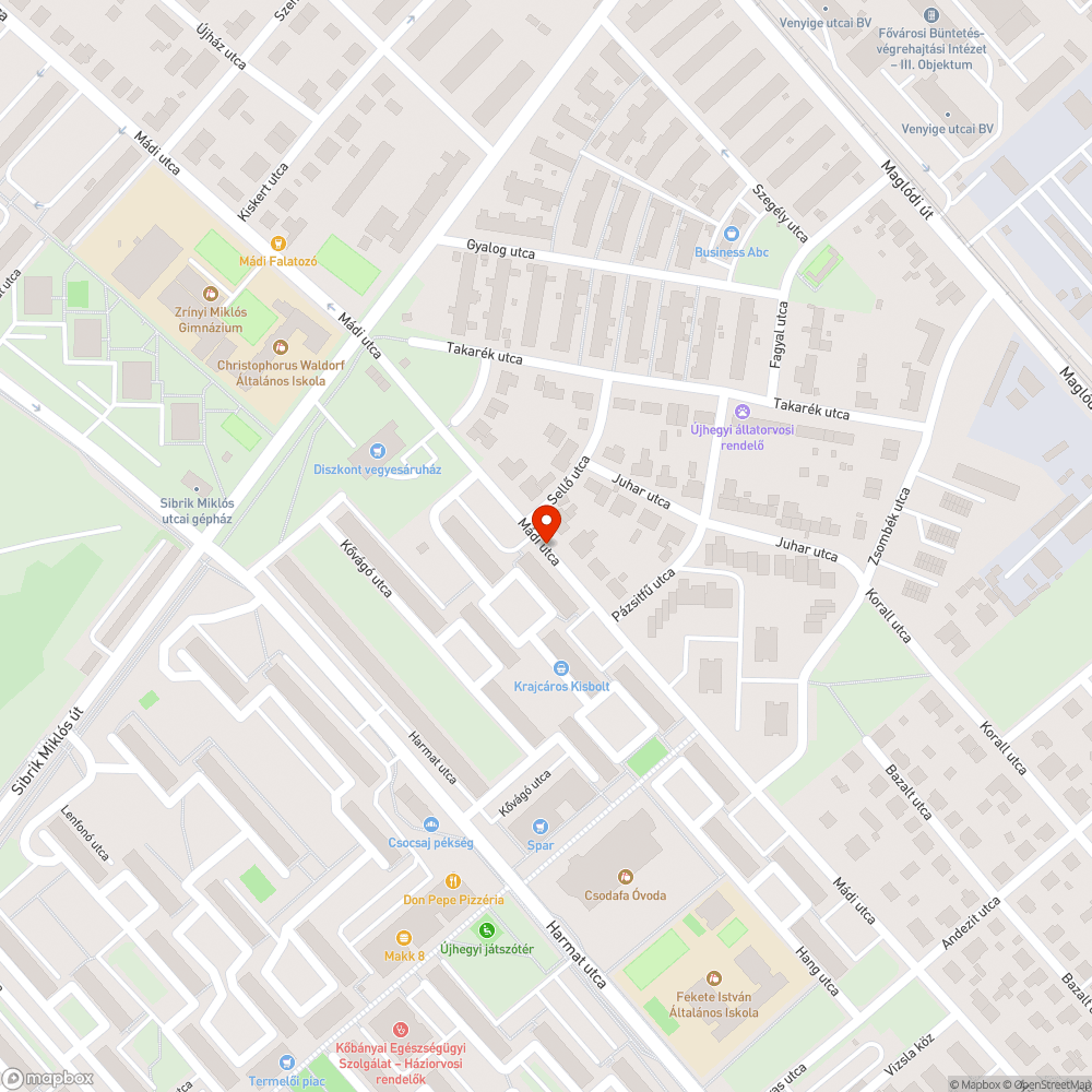 Gazdatlan jármű bejelentés helye