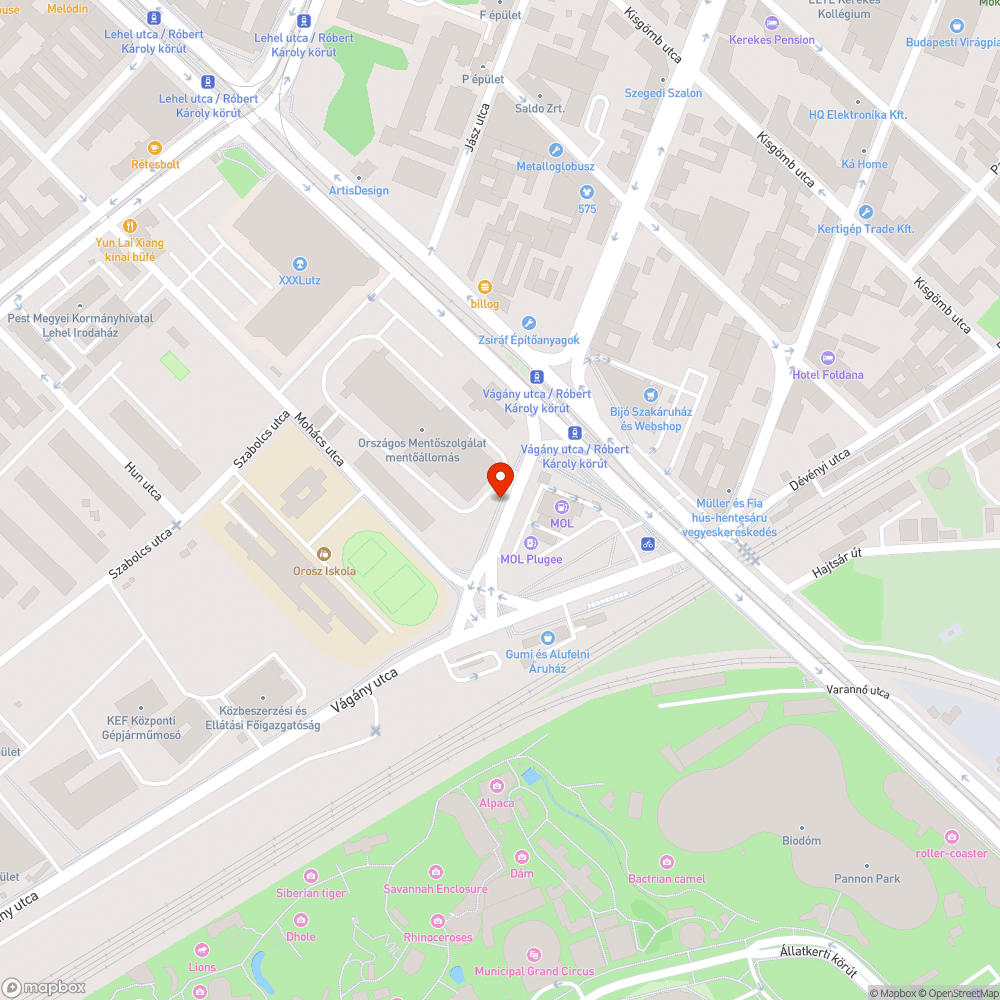 Járda kátyú bejelentés helye