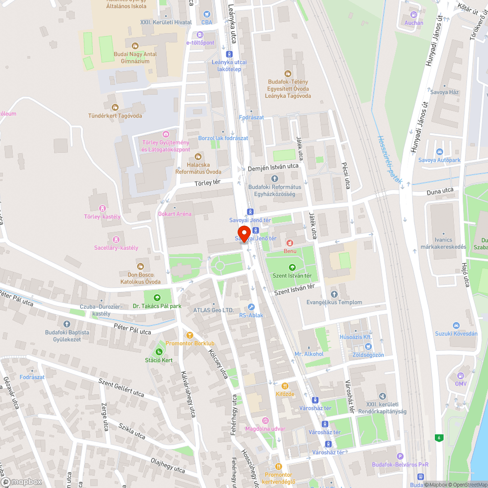 Pocsolya bejelentés helye