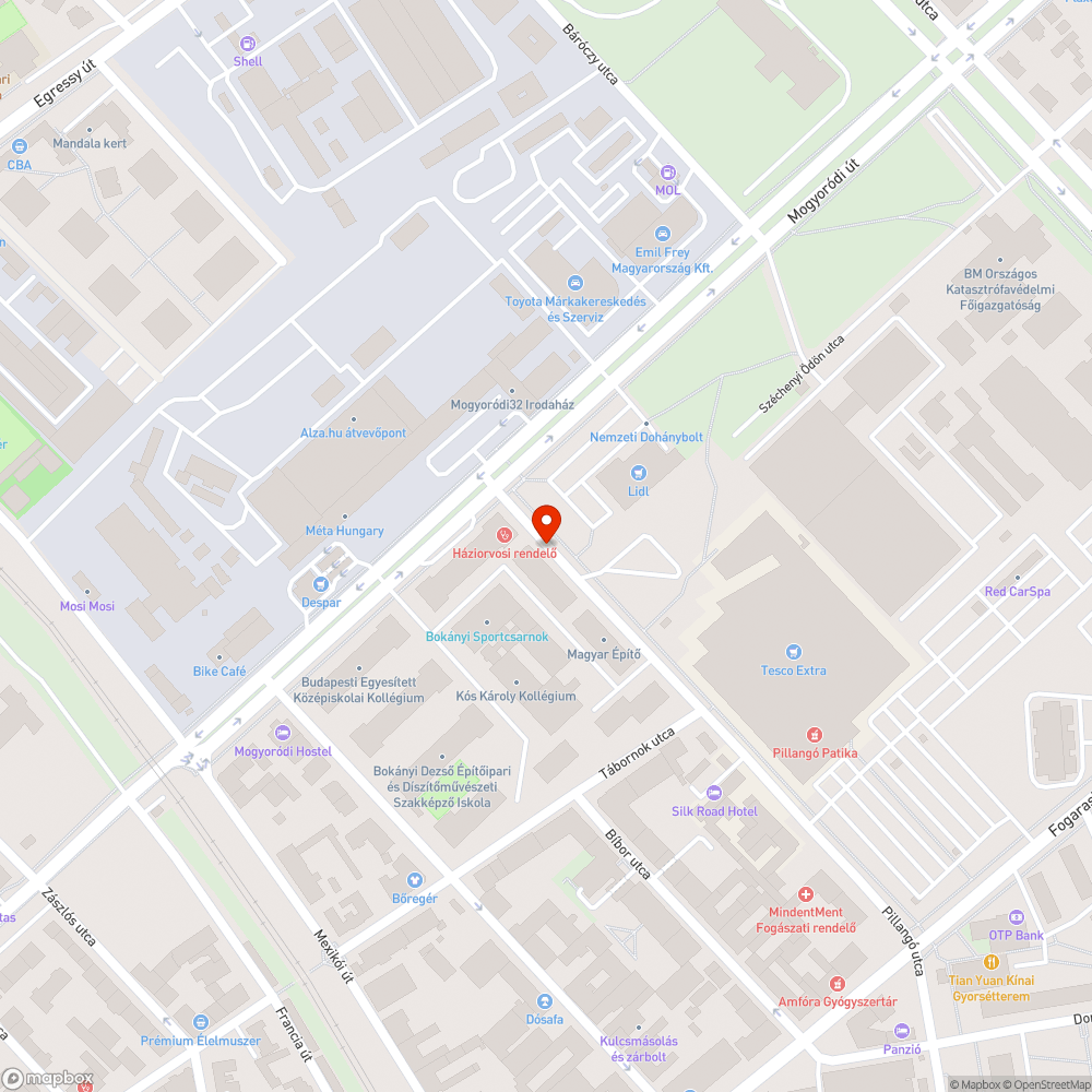 Kiszáradt fa bejelentés helye