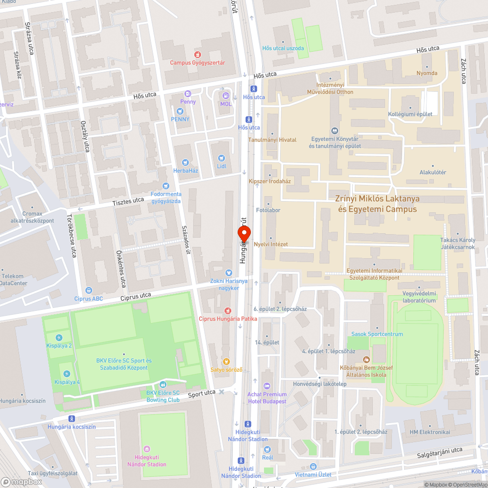 Kiszáradt fa bejelentés helye