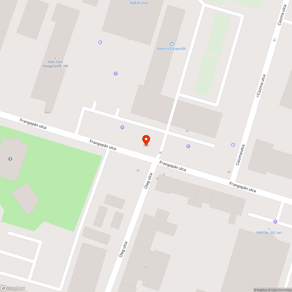 Megálló csapadékvíz/tócsa bejelentés helye