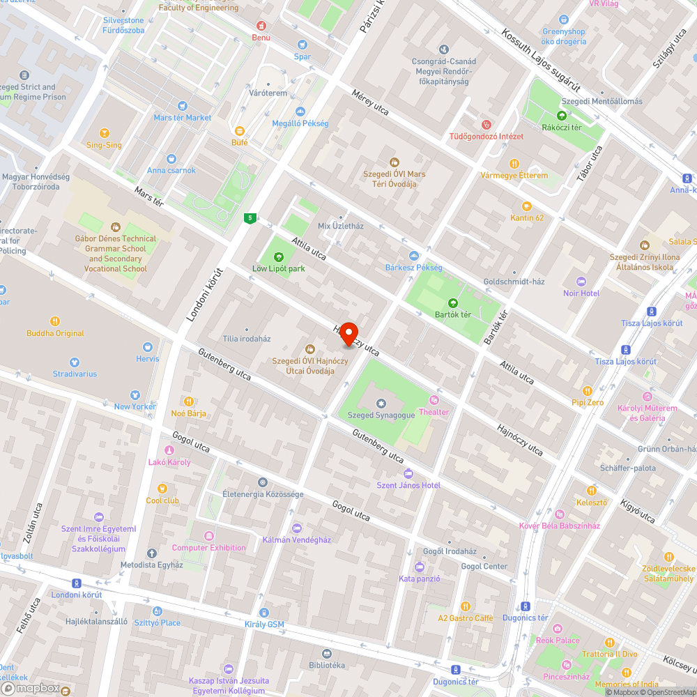 Kátyú a Hajnóczy utcában bejelentés helye