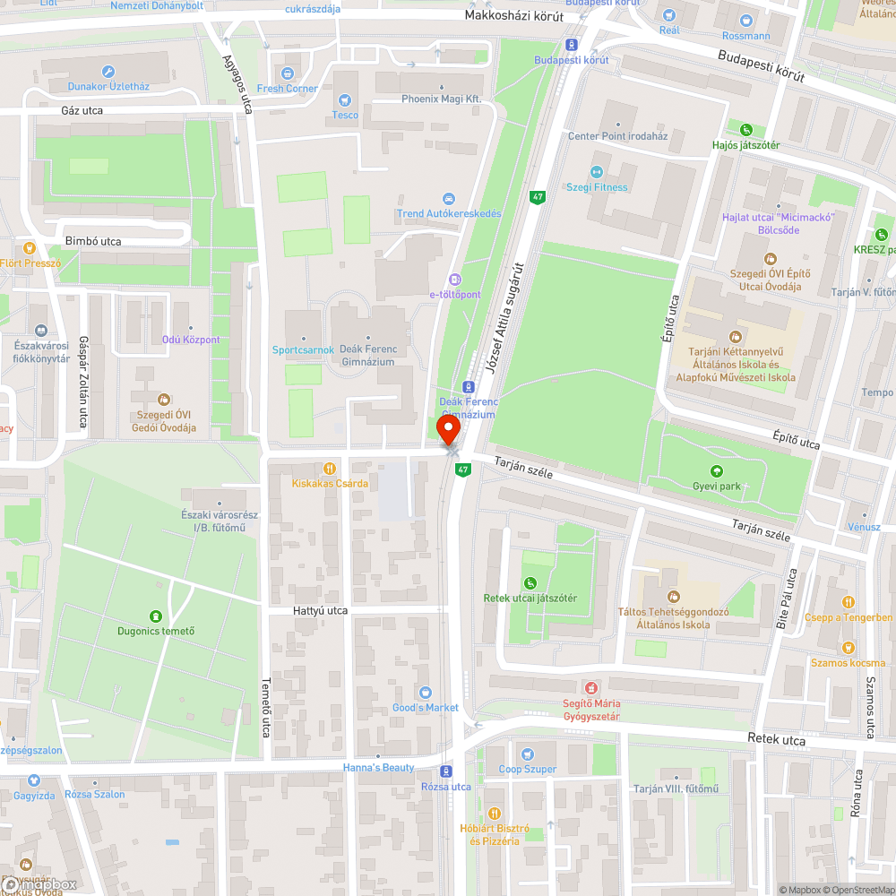 Elkopott felfestés - József A. sgt. 114. bejelentés helye