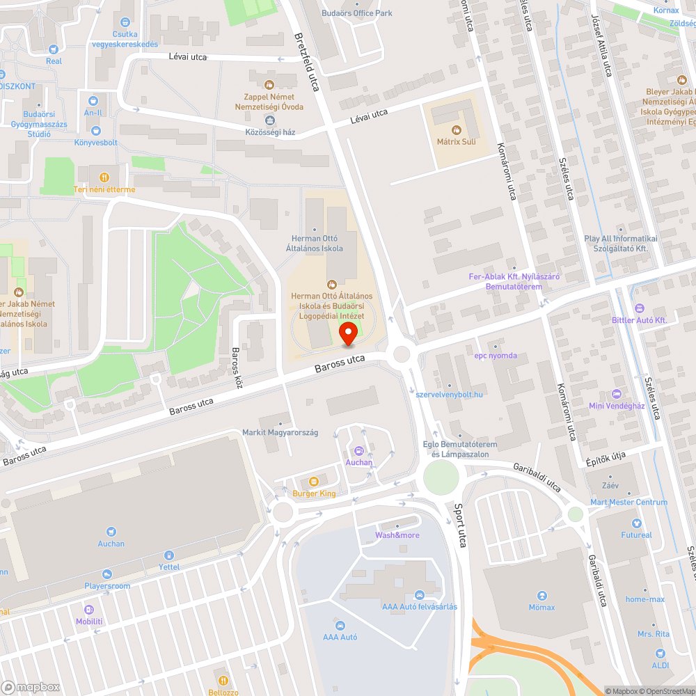 Brutális mélyedés/kitüremkedés bejelentés helye