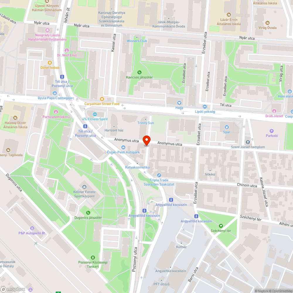 Elhanyagolt járda a Lebstück Mária utcában bejelentés helye