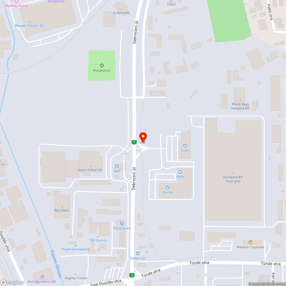 Szemetes terület bejelentés helye