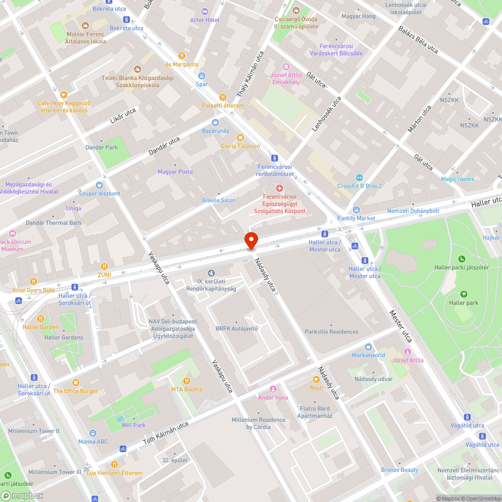 Kettétört fa bejelentés helye