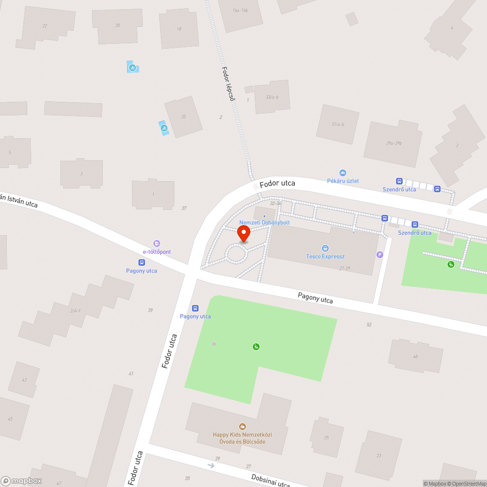 Szemetes és áthelyezett padok bejelentés helye