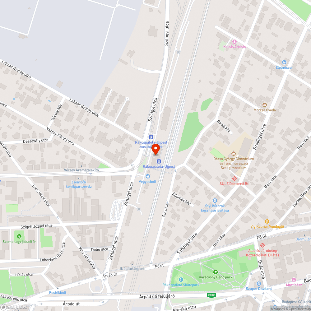 MÁV felüljárón lámpák hiányosan világítanak bejelentés helye