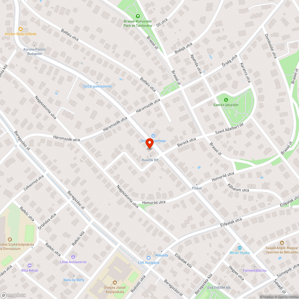 Bereck utca buszmegálló graffiti bejelentés helye