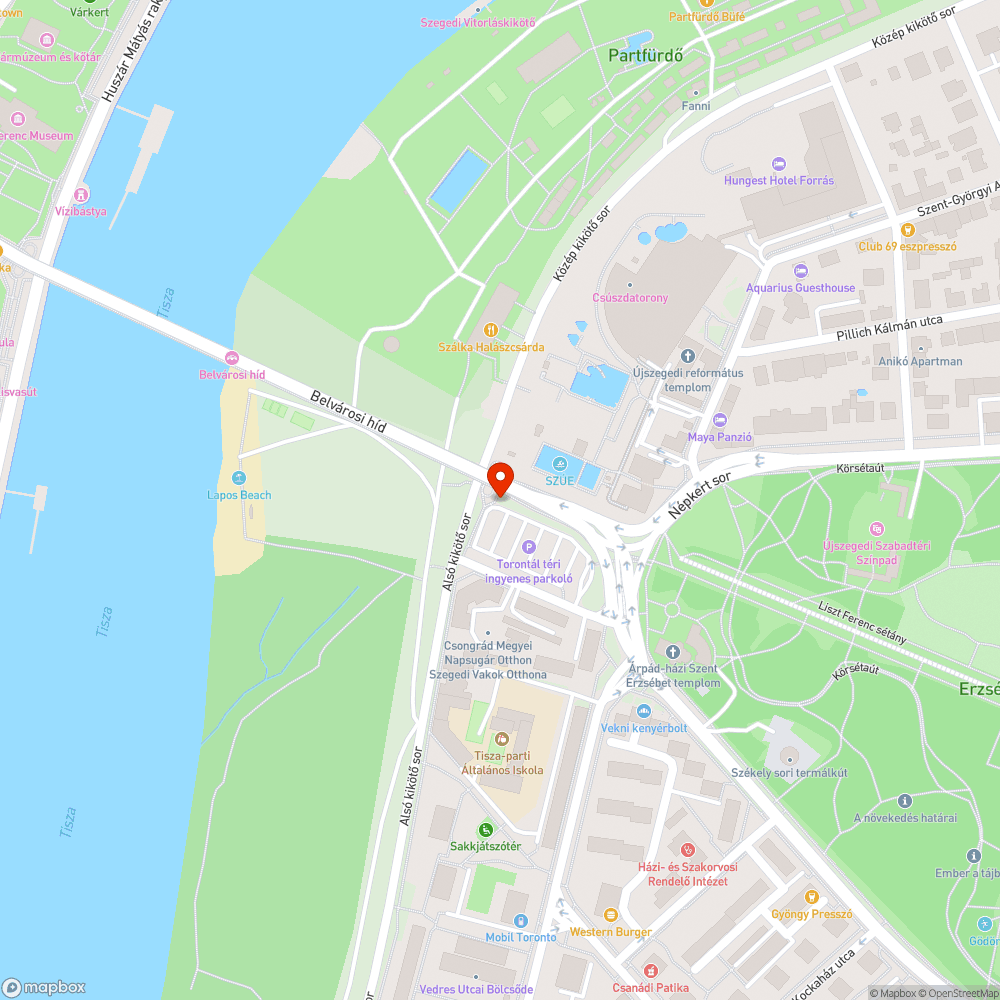 Hiányzik a szemetes - Torontál tér bejelentés helye