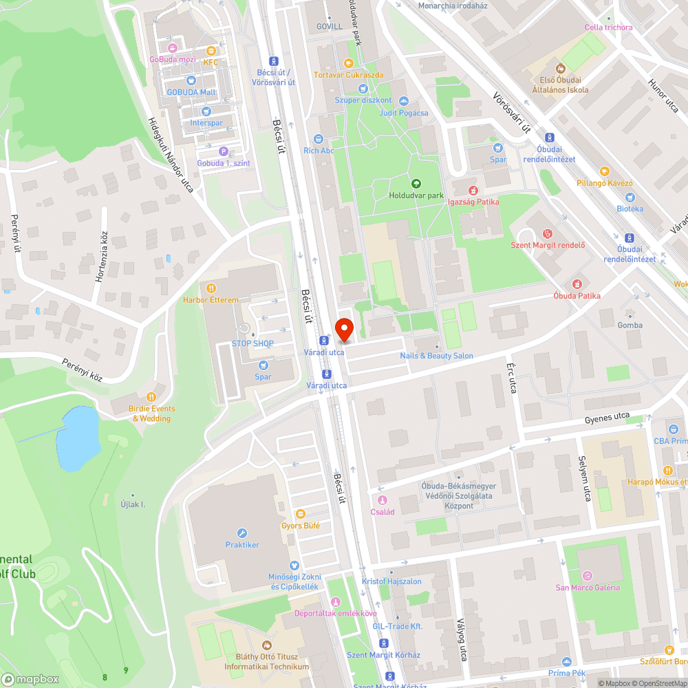 Kátyú bejelentés helye