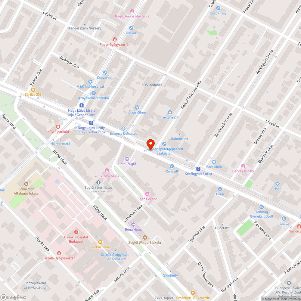 Kiszáradt fa bejelentés helye