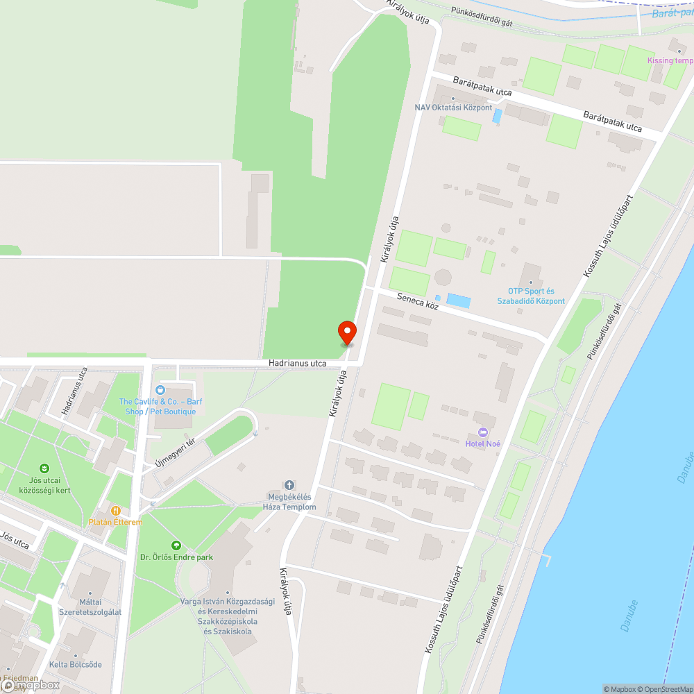 Kátyú az úton bejelentés helye