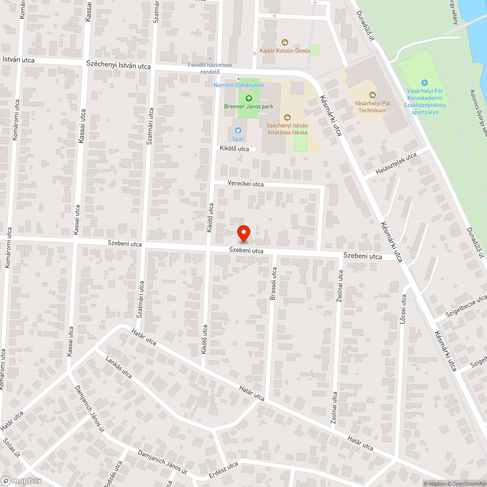 Kikötő utca bejelentés helye