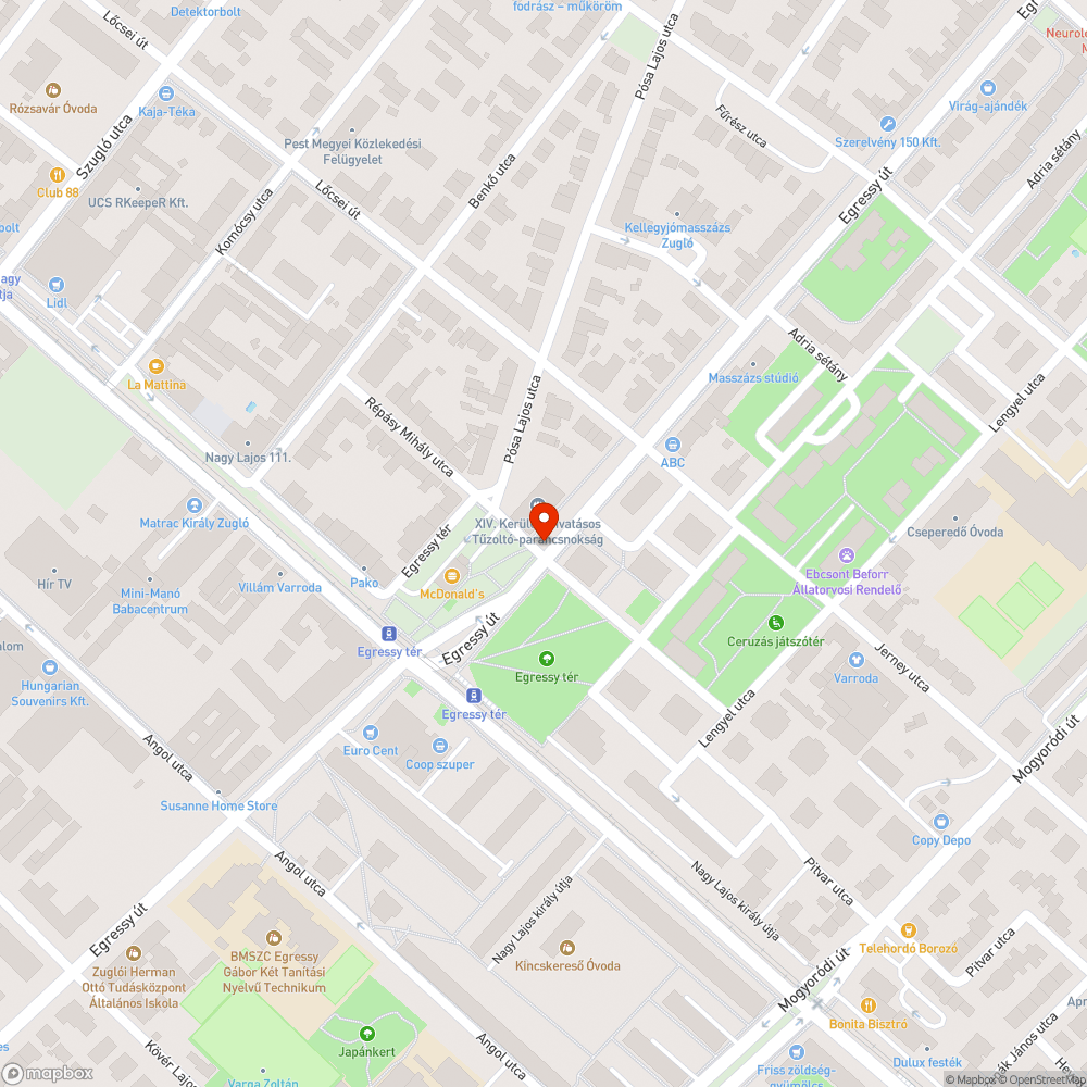 Halott fa bejelentés helye