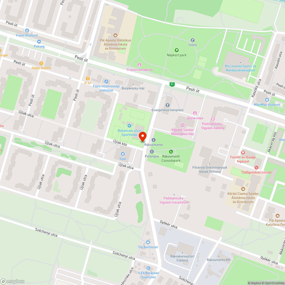 Balesetveszélyes lépcső bejelentés helye