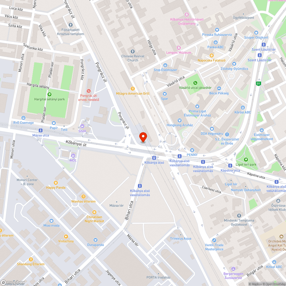 Otthagyott (?) oszlopok bejelentés helye