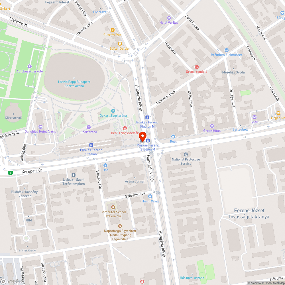 Kidöntött tábla bejelentés helye