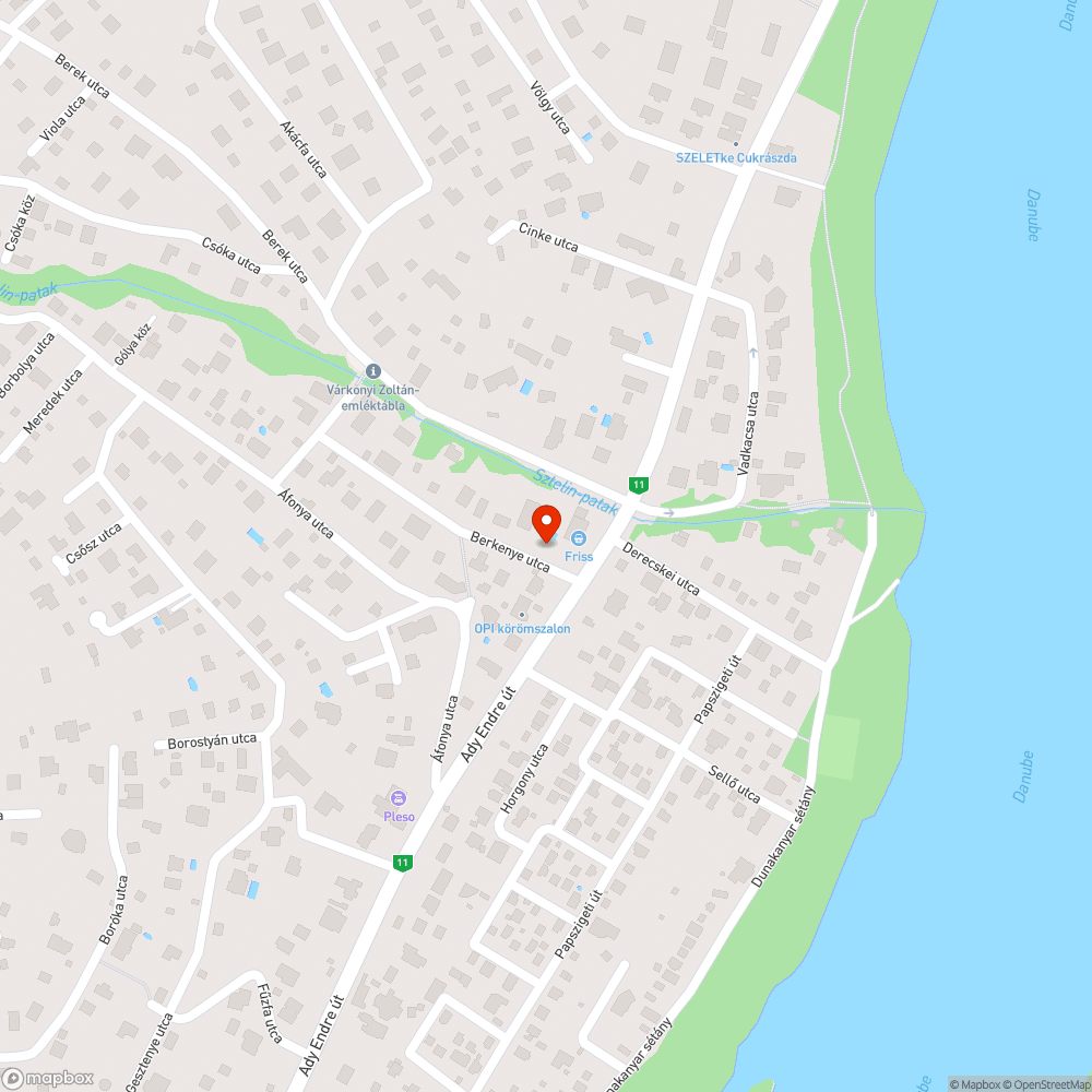 Berkenye u. 5. bejelentés helye