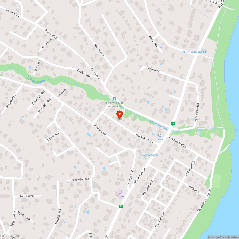 Kátyú 3. bejelentés helye