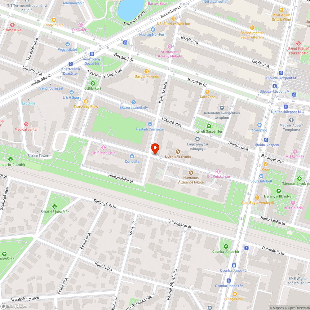 Graffitis távközlőszekrény bejelentés helye