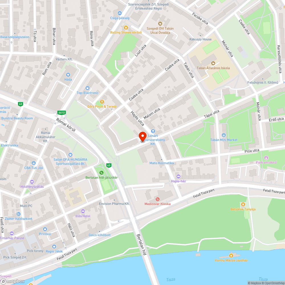 Nagy és mély kátyú a Tápai utcában bejelentés helye