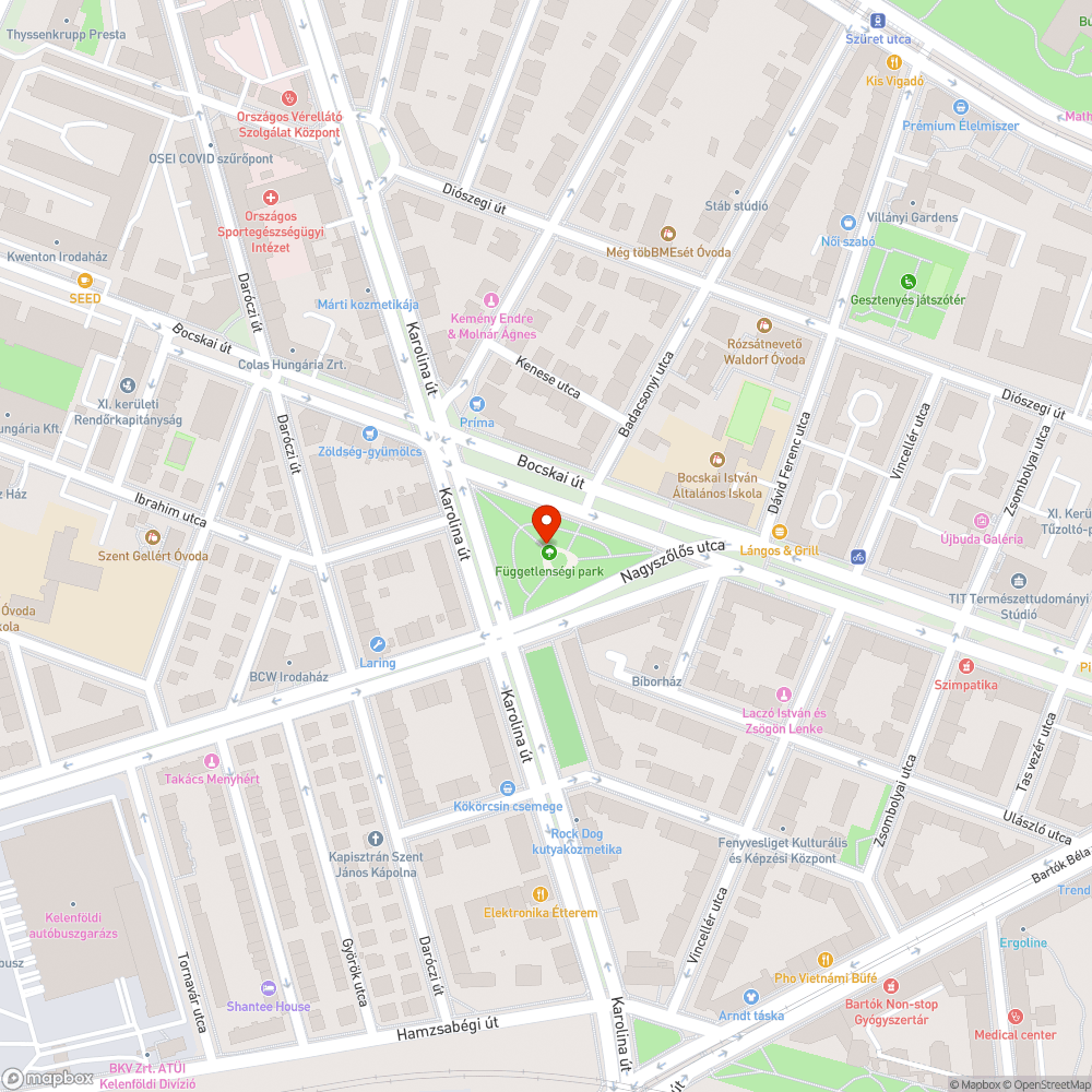 Teli szemetesek Függetlenségi park bejelentés helye