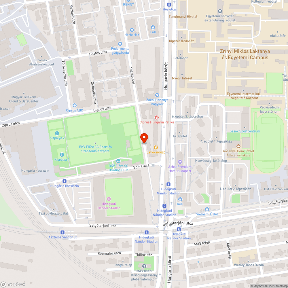 Szemetes utca bejelentés helye