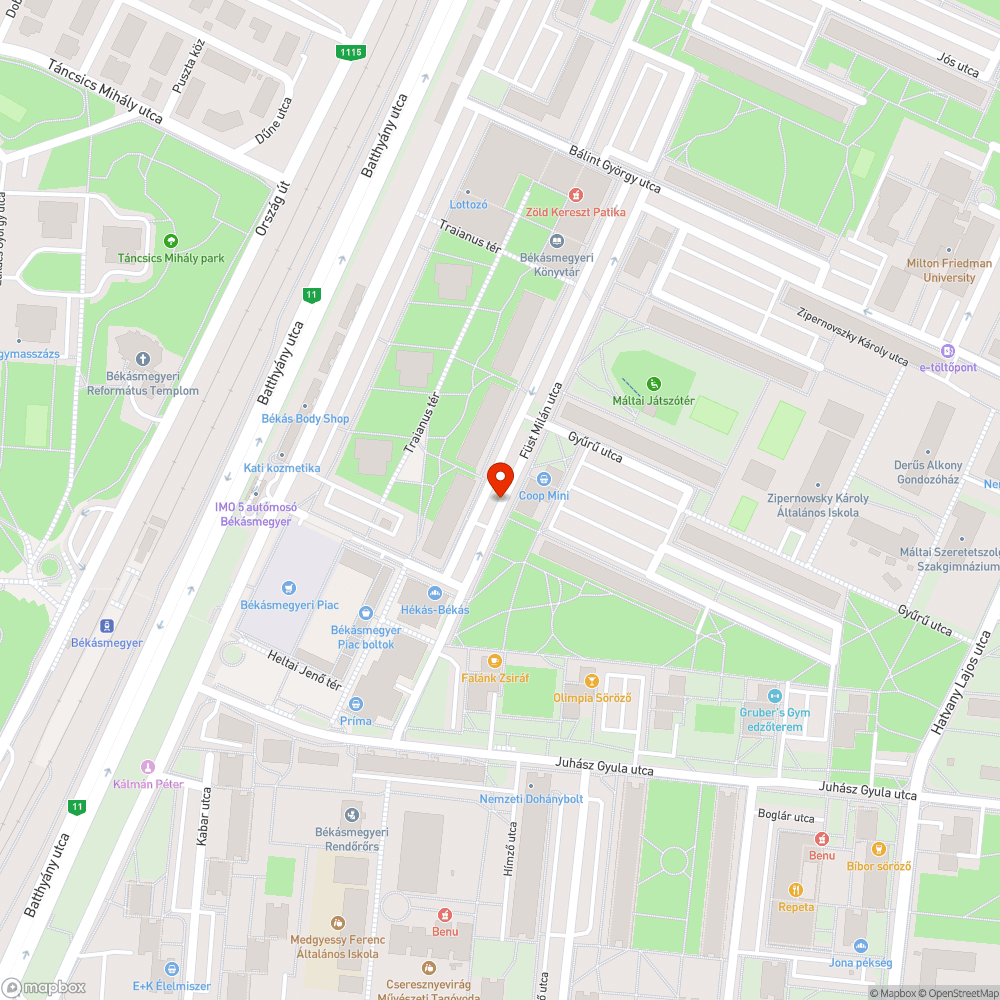 Parkolóhely (2 db) nem használható bejelentés helye