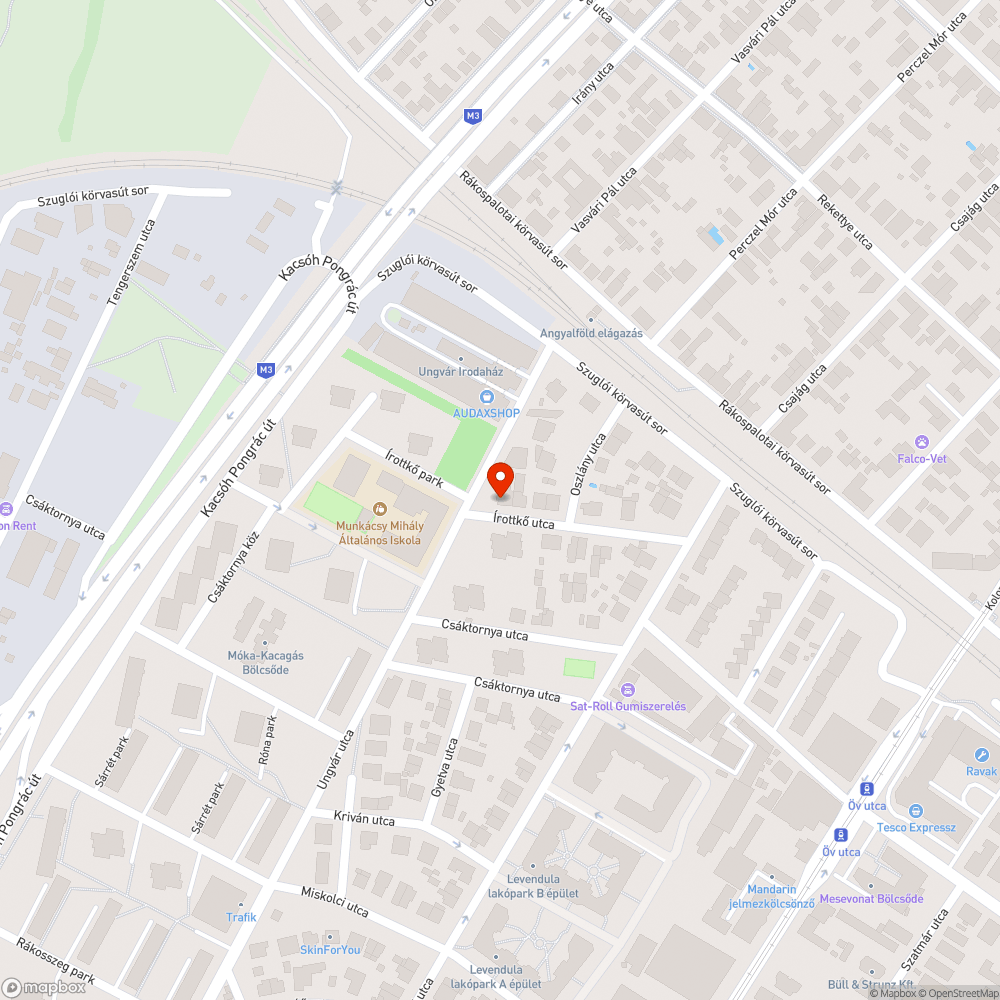 Kátyú a sarkon bejelentés helye