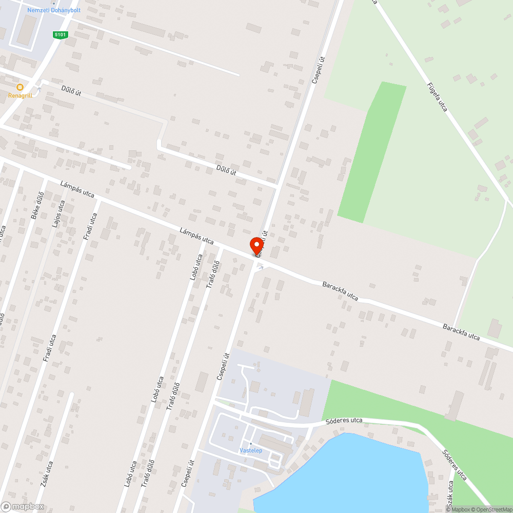 Hiányzó fényterelő ismét - 3/3 bejelentés helye