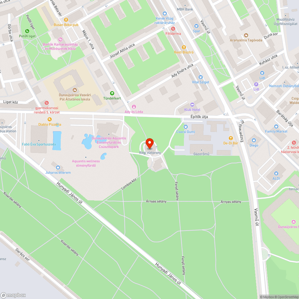 megsüllyedt, beszakadt aszfalt bejelentés helye